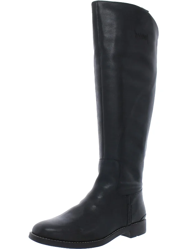 Meyer Womens Leather Wide Calf Knee-High Boots