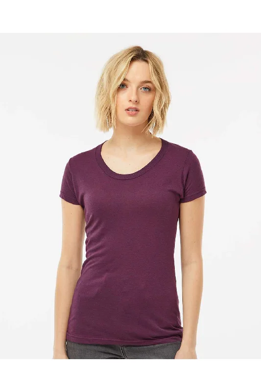 Tultex Womens Short Sleeve Crewneck T-Shirt - Berry - NEW